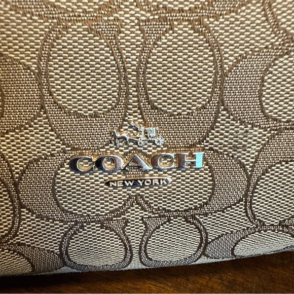 Coach Outline Signature East West Celeste Convertible Hobo Brown, With Wear P - Picture 11 of 16